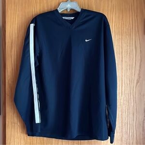 Nike V neck pullover men’s Medium navy blue EUC.
